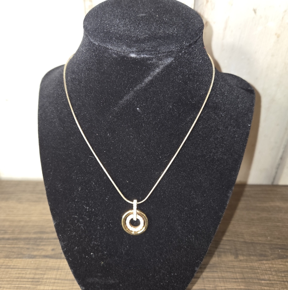 Swarovski Gold  Pendant Necklace